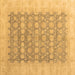 Square Oriental Brown Modern Rug, abs4196brn