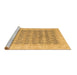 Sideview of Machine Washable Oriental Brown Modern Rug, wshabs4196brn