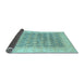 Sideview of Oriental Light Blue Modern Rug, abs4196lblu