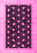 Machine Washable Oriental Pink Modern Rug, wshabs4197pnk