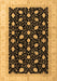 Machine Washable Oriental Brown Modern Rug, wshabs4197brn