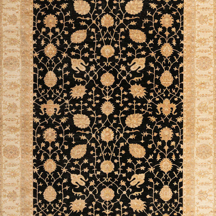 Machine Washable Abstract Bakers Brown Rug, wshabs4197