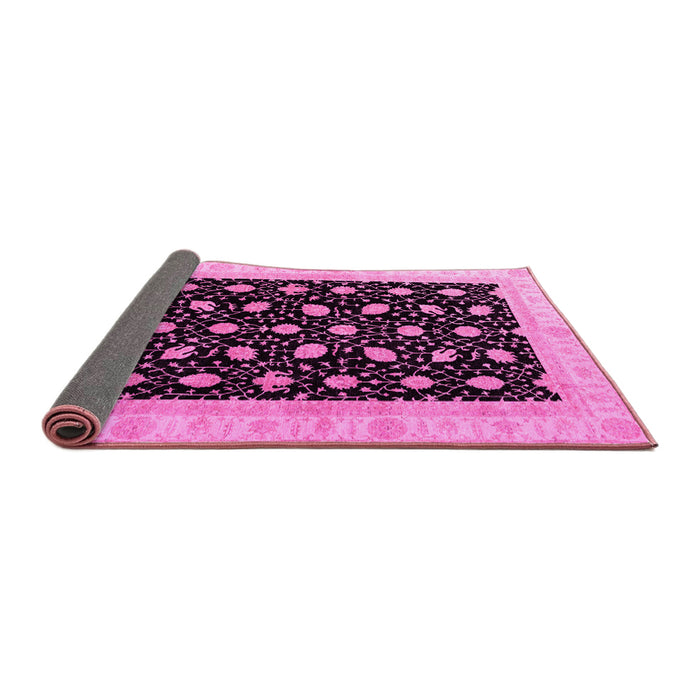 Sideview of Oriental Pink Modern Rug, abs4197pnk