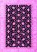 Machine Washable Oriental Purple Modern Area Rugs, wshabs4197pur