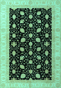 Oriental Turquoise Modern Rug, abs4197turq