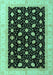 Oriental Turquoise Modern Rug, abs4197turq