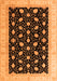 Machine Washable Oriental Orange Modern Area Rugs, wshabs4197org