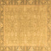 Square Oriental Brown Modern Rug, abs4198brn