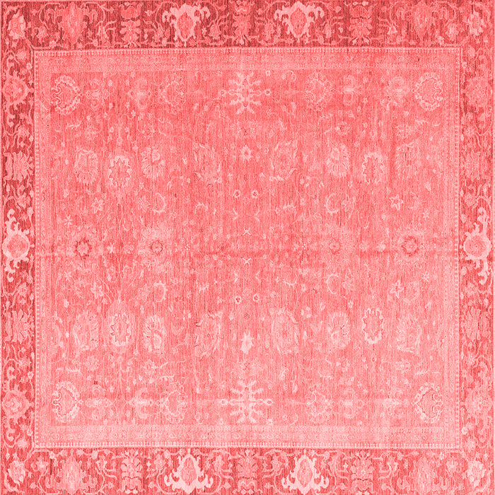 Machine Washable Oriental Red Modern Rug, wshabs4198red
