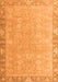 Machine Washable Oriental Orange Modern Area Rugs, wshabs4198org