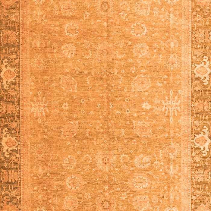Machine Washable Oriental Orange Modern Area Rugs, wshabs4198org