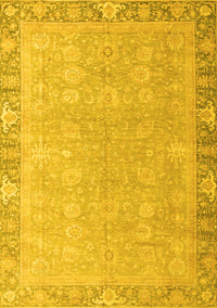 Oriental Yellow Modern Rug, abs4198yw