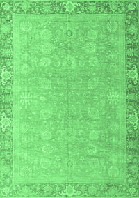 Oriental Emerald Green Modern Rug, abs4198emgrn