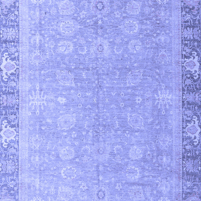 Machine Washable Oriental Blue Modern Rug, wshabs4198blu