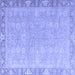 Square Oriental Blue Modern Rug, abs4198blu