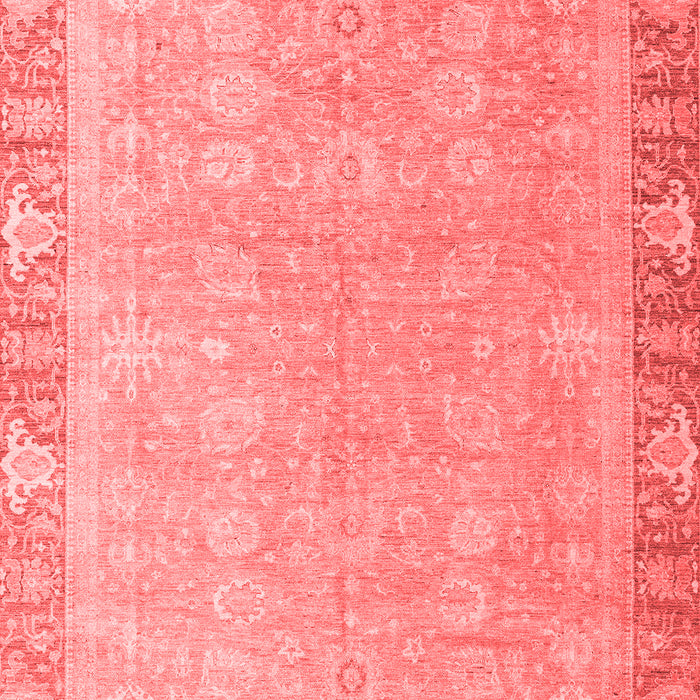 Machine Washable Oriental Red Modern Rug, wshabs4198red