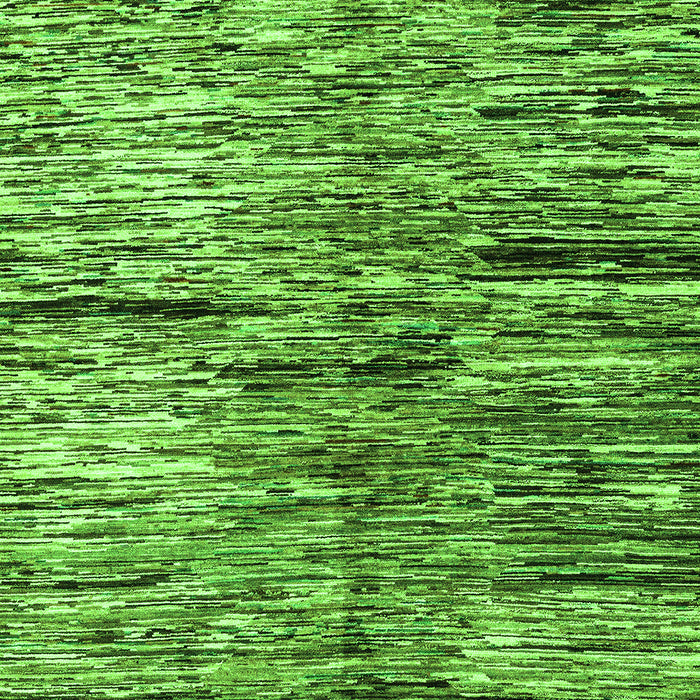 Machine Washable Oriental Green Modern Area Rugs, wshabs4199grn