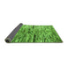 Sideview of Oriental Green Modern Rug, abs4199grn