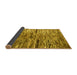 Sideview of Oriental Yellow Modern Rug, abs4199yw