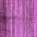 Square Machine Washable Abstract Purple Modern Area Rugs, wshabs419pur