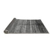 Sideview of Abstract Gray Modern Rug, abs419gry