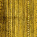 Square Abstract Yellow Modern Rug, abs419yw