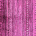 Square Machine Washable Abstract Pink Modern Rug, wshabs419pnk