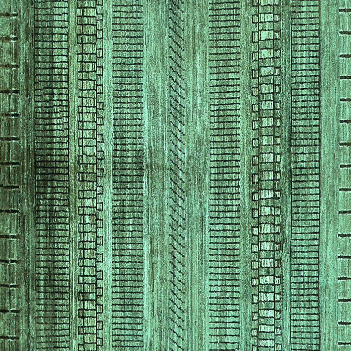 Square Abstract Turquoise Modern Rug, abs419turq