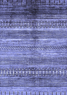 Abstract Blue Modern Rug, abs419blu