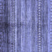 Square Abstract Blue Modern Rug, abs419blu