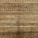 Square Abstract Brown Sand Brown Modern Rug, abs419