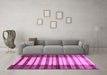 Machine Washable Abstract Purple Modern Area Rugs in a Living Room, wshabs41pur