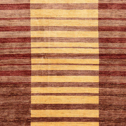 Square Machine Washable Abstract Orange Rug, wshabs41