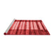 Modern Red Washable Rugs