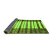 Sideview of Abstract Green Modern Rug, abs41grn