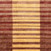 Square Abstract Orange Modern Rug, abs41