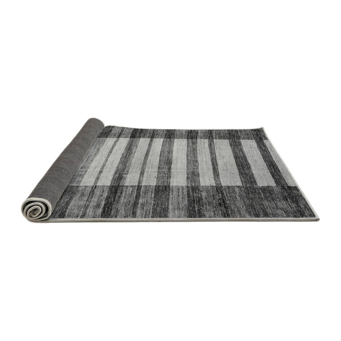 Sideview of Abstract Gray Modern Rug, abs41gry