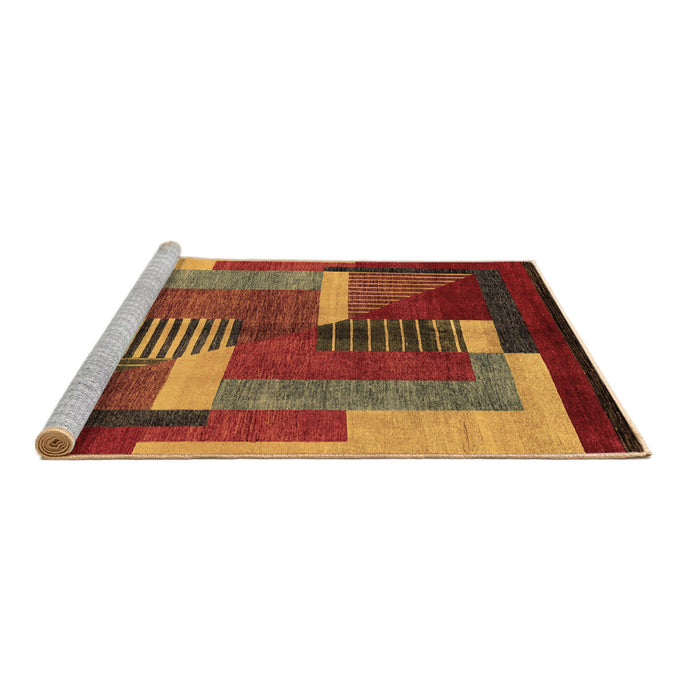 Sideview of Machine Washable Oriental Brown Modern Rug, wshabs4200brn