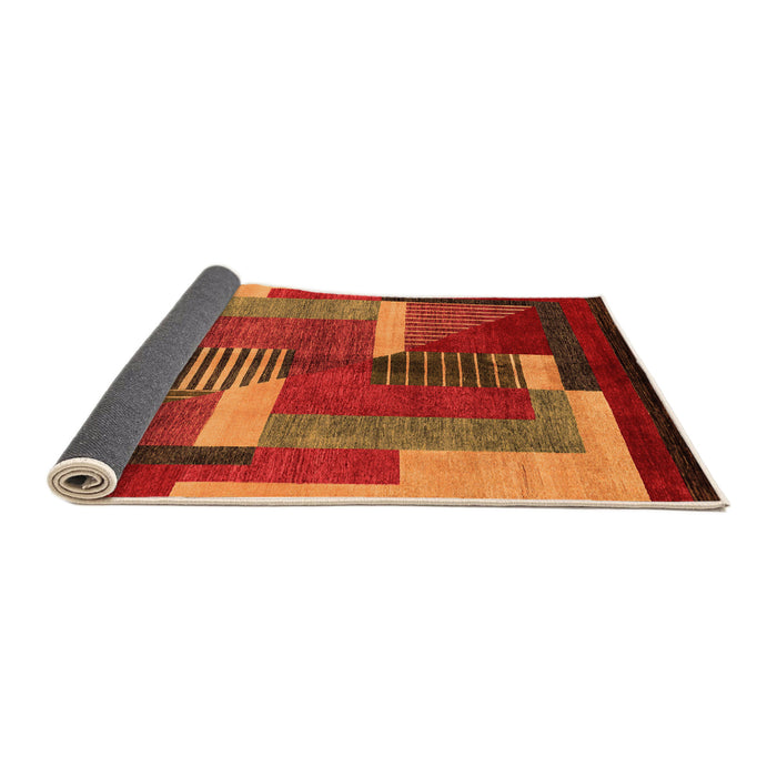 Sideview of Oriental Orange Modern Rug, abs4200org