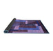 Sideview of Oriental Blue Modern Rug, abs4200blu