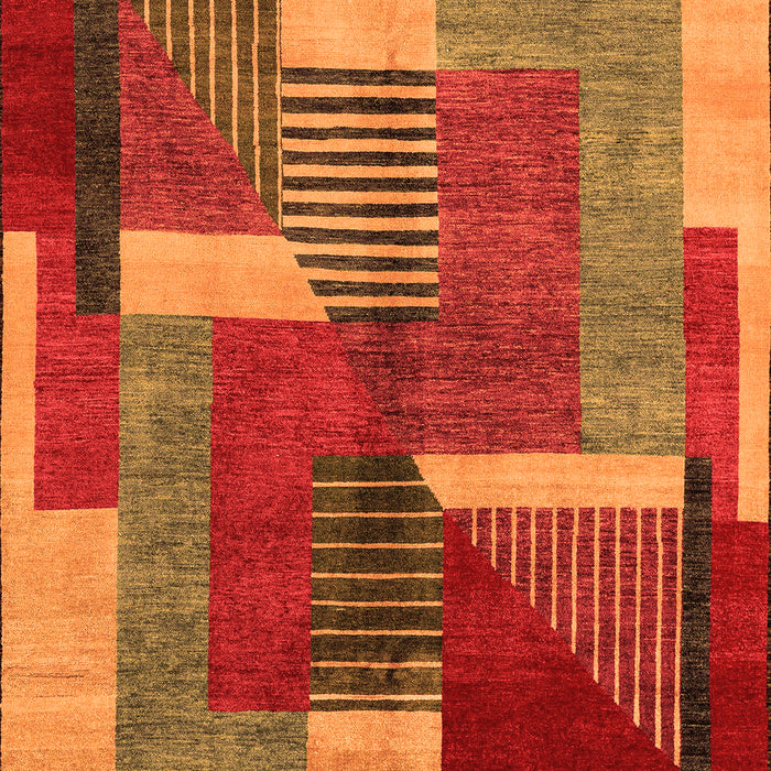 Oriental Orange Modern Rug, abs4200org