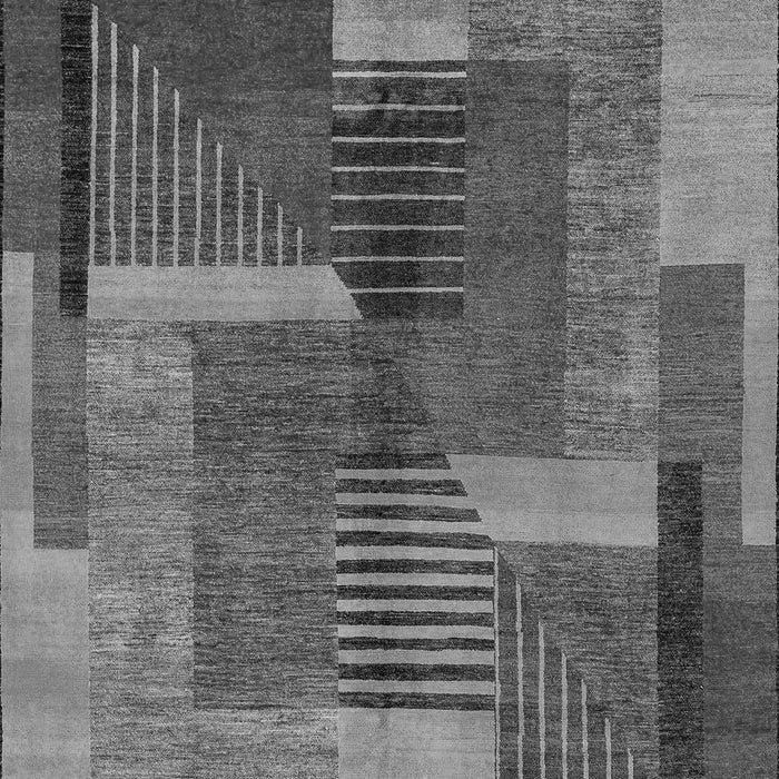 Machine Washable Oriental Gray Modern Rug, wshabs4200gry