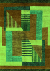 Oriental Green Modern Rug, abs4200grn