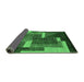 Sideview of Oriental Emerald Green Modern Rug, abs4200emgrn