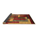 Sideview of Oriental Brown Modern Rug, abs4200brn