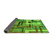 Sideview of Oriental Green Modern Rug, abs4201grn