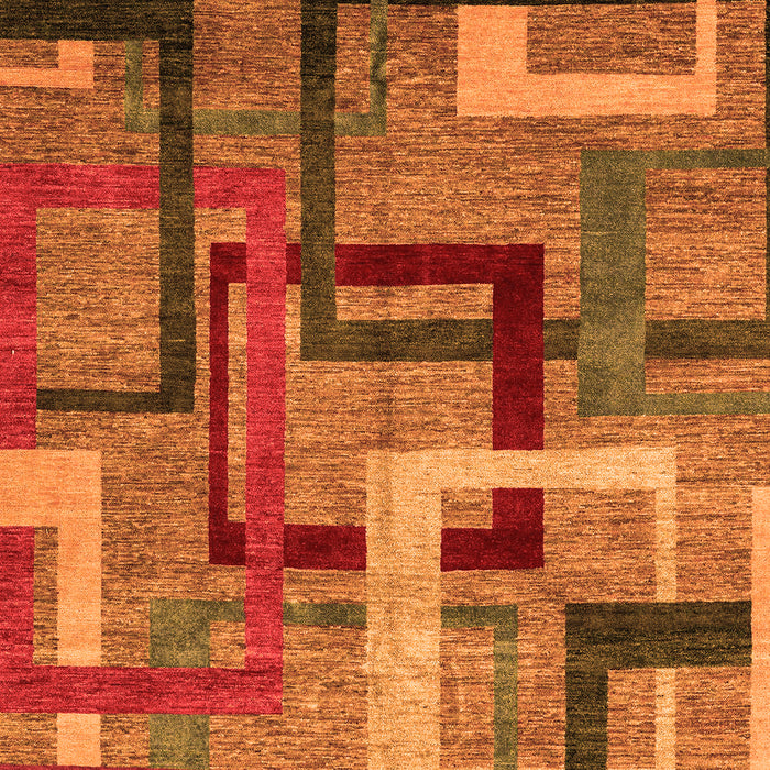 Oriental Orange Modern Rug, abs4201org