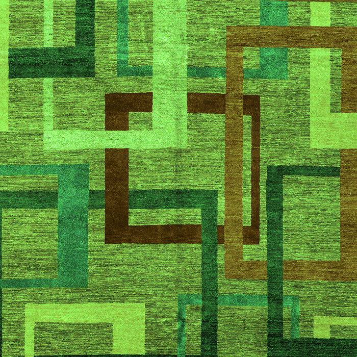 Oriental Green Modern Rug, abs4201grn