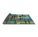 Sideview of Oriental Light Blue Modern Rug, abs4201lblu