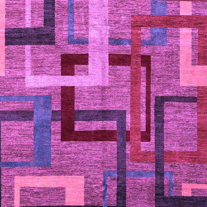 Machine Washable Oriental Purple Modern Area Rugs, wshabs4201pur